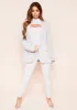 Nova Light Grey Plain Ribbed Leggings sold by Missy Empire