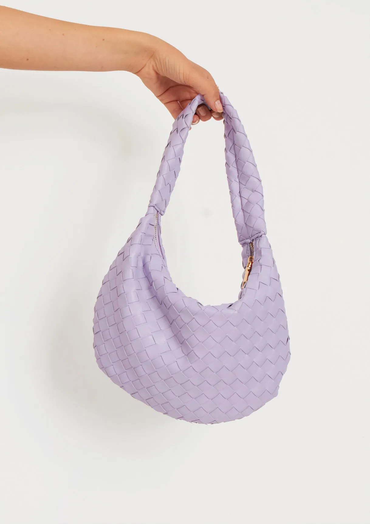 Marion Lilac Woven Shoulder Bag sold by Missy Empire product image thumbnail 2