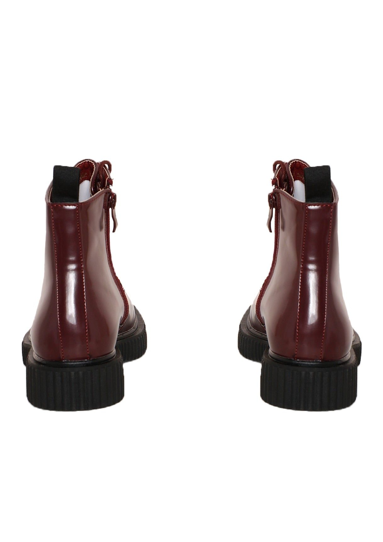 Zaheera Wine Lace Up Boots sold by Missy Empire product image thumbnail 2