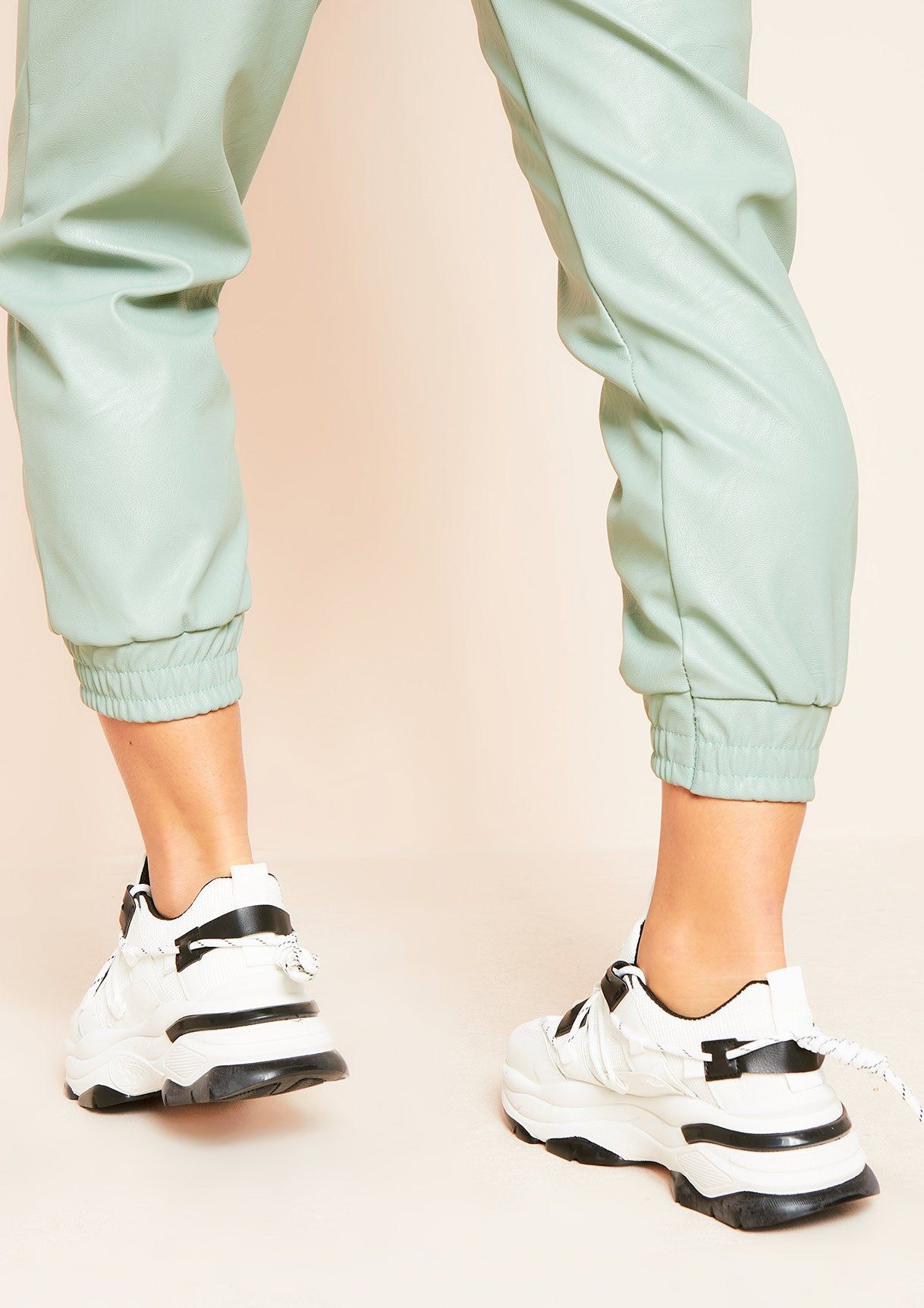 Bulana Black White Contrast Chunky Trainers sold by Missy Empire product image thumbnail 2