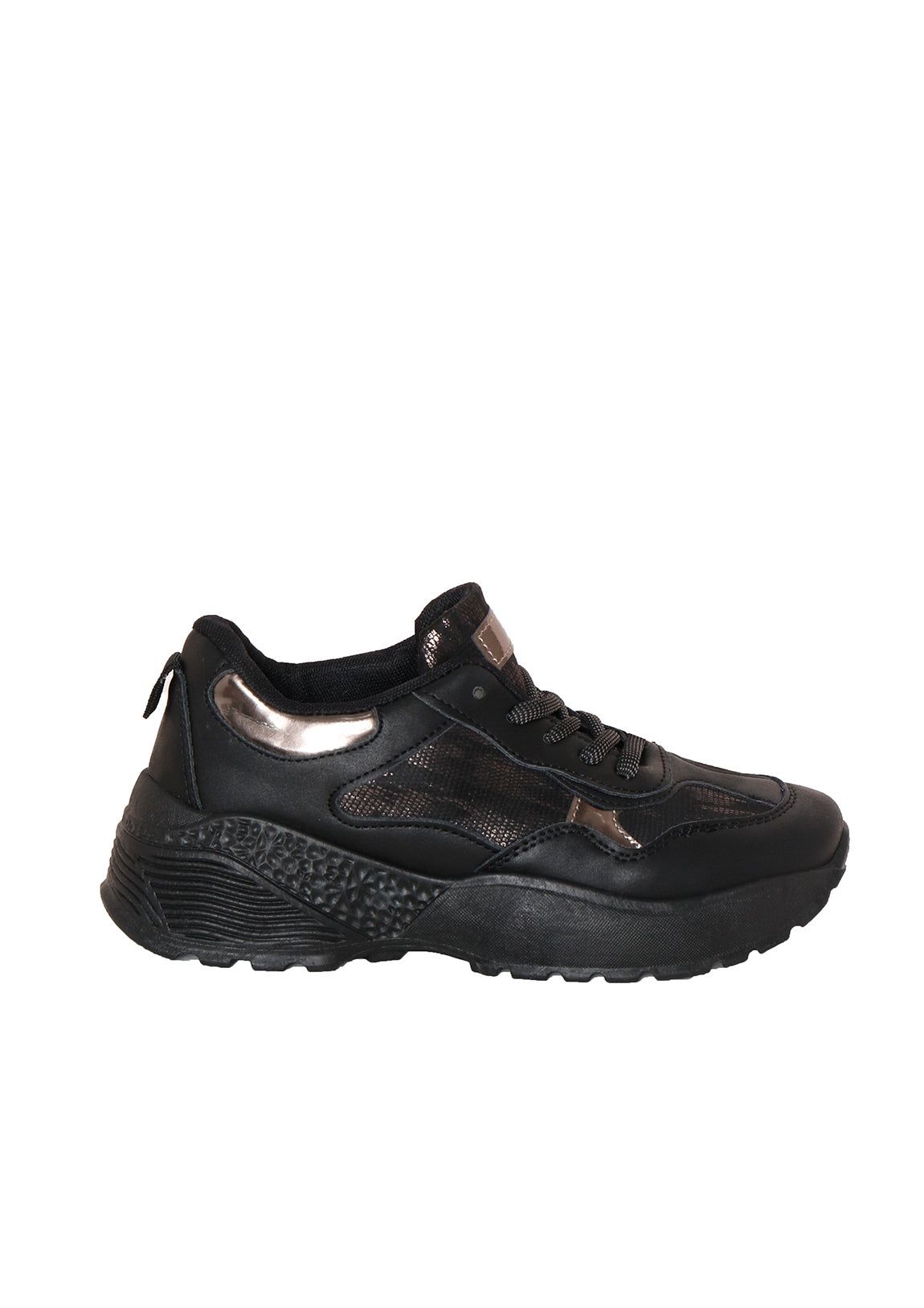 Zora Black Panel Chunky Trainers sold by Missy Empire