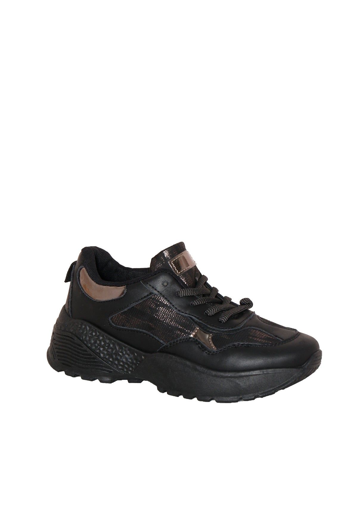 Zora Black Panel Chunky Trainers sold by Missy Empire product image thumbnail 2