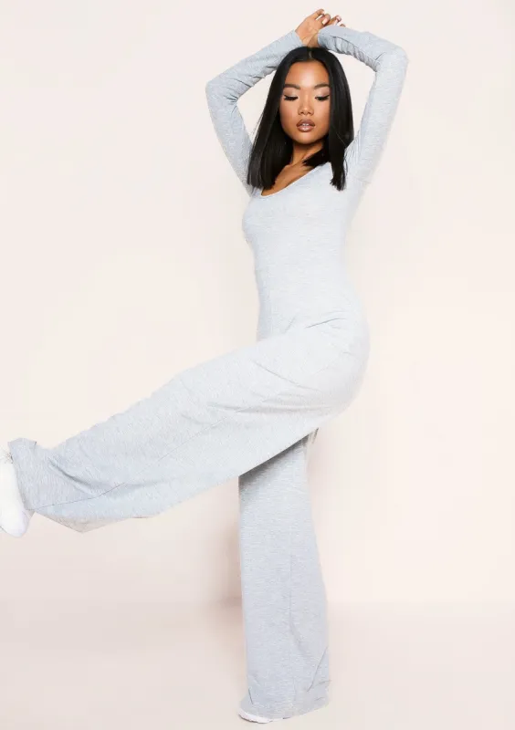 Layton Grey Wide Leg Jumpsuit sold by Missy Empire
