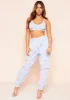 Bonnie Grey Cargo Detail Joggers sold by Missy Empire