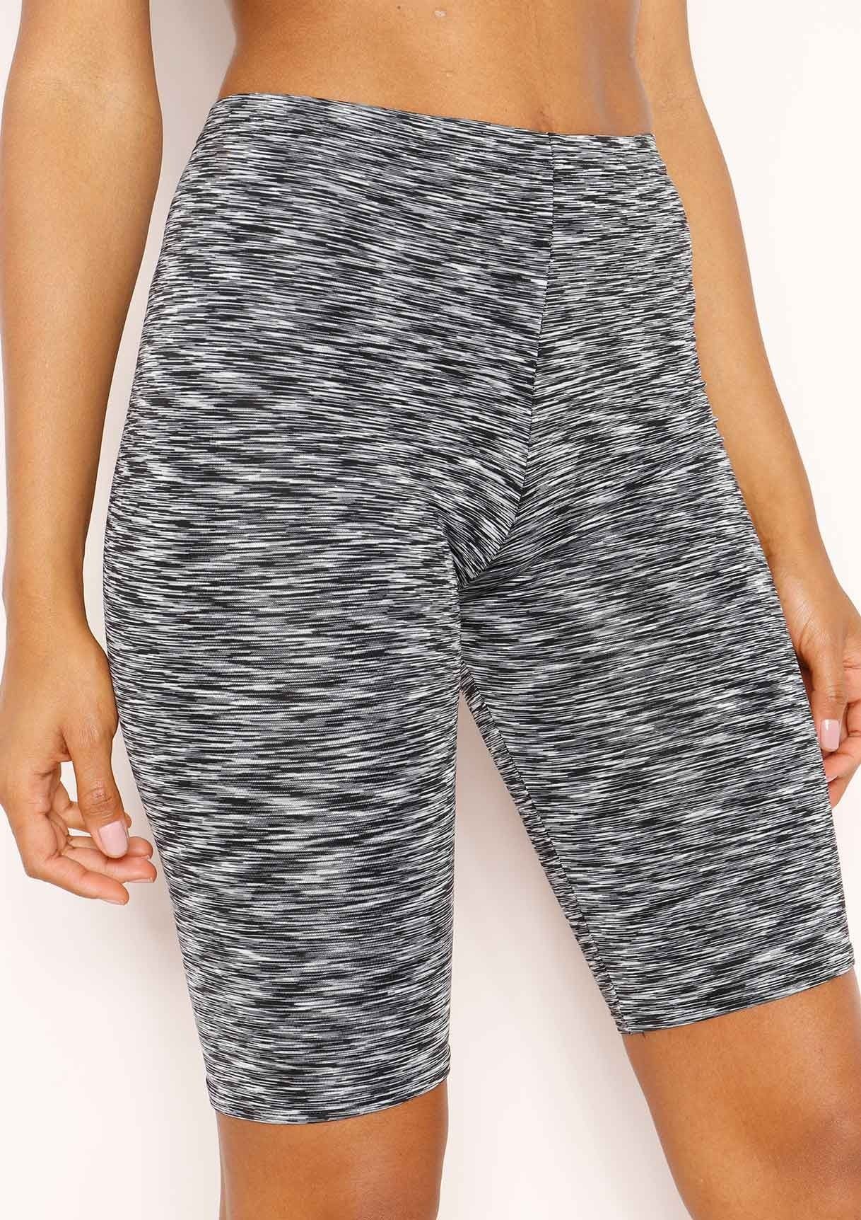 Lola Grey Marl Print Cycle Shorts sold by Missy Empire product image thumbnail 3