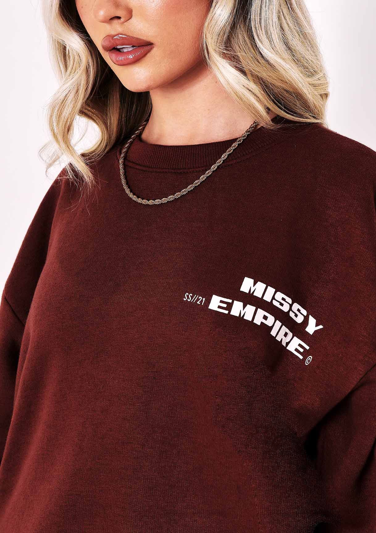 Lauren Chocolate Missy Empire Slogan Sweatshirt sold by Missy Empire product image thumbnail 3