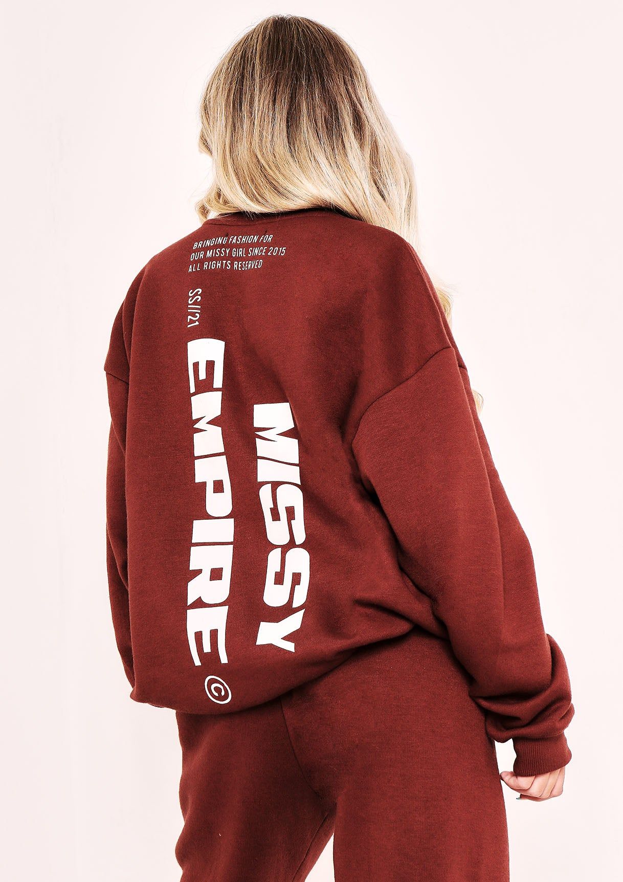 Lauren Chocolate Missy Empire Slogan Sweatshirt sold by Missy Empire