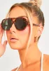 Juniper Brown Tortoise Shell Aviator Sunglasses sold by Missy Empire