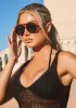 Juniper Brown Tortoise Shell Aviator Sunglasses sold by Missy Empire
