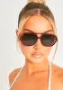 Juniper Brown Tortoise Shell Aviator Sunglasses sold by Missy Empire