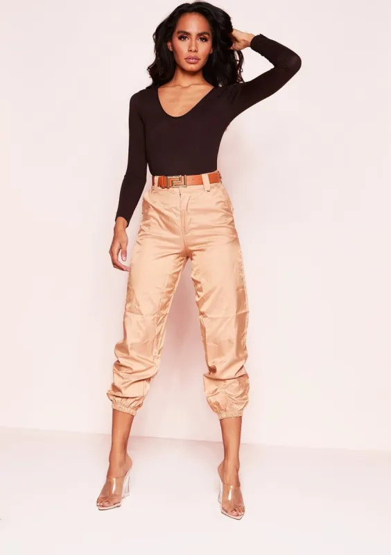 Casey Chocolate Plain Scoop Neck Bodysuit sold by Missy Empire