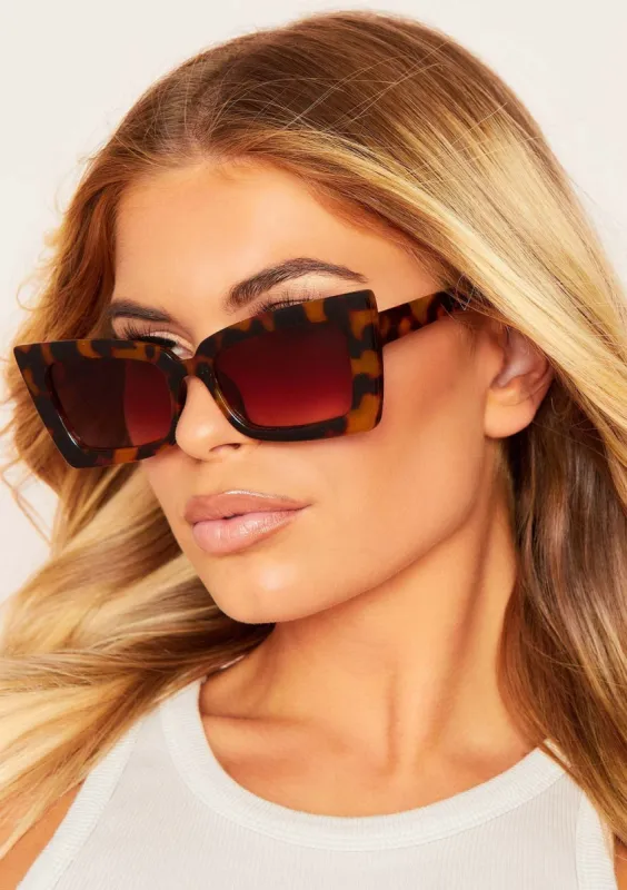 Rylee Brown Tortoiseshell Sunglasses sold by Missy Empire