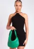 Emma Black Tie Back Knitted Pointed Hem Crop Top sold by Missy Empire