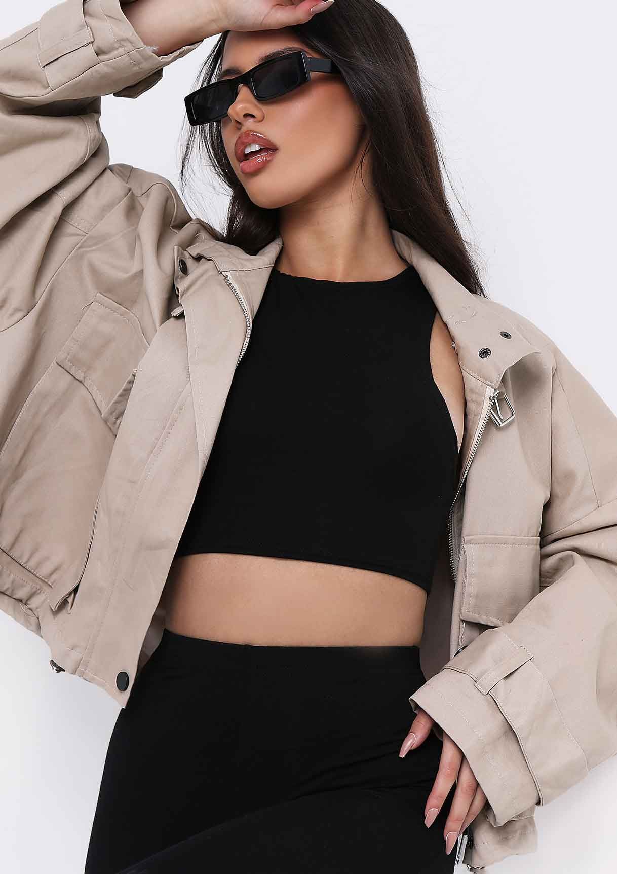 Demi Black Thick Jersey Basic Leggings sold by Missy Empire product image thumbnail 4