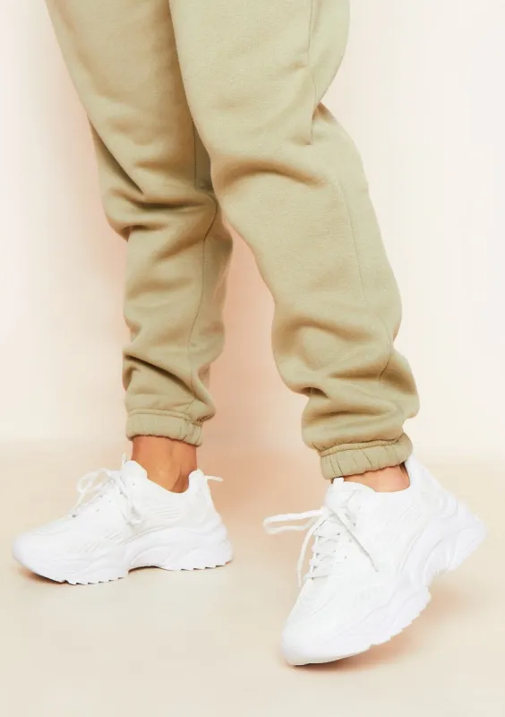 Candice White Chunky Trainers sold by Missy Empire
