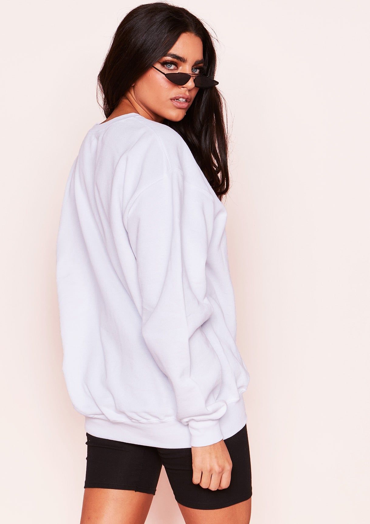 Charmaine White TV Graphic Sweatshirt sold by Missy Empire product image thumbnail 3