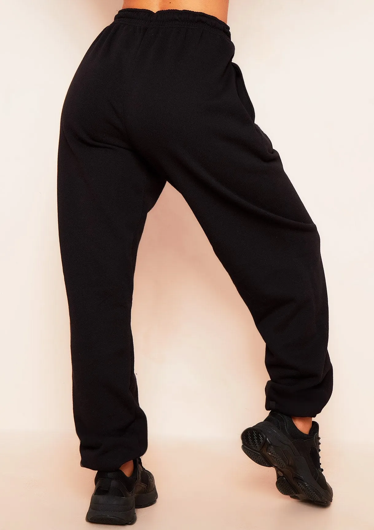 Liliana Black 'Missy' Slogan Casual Joggers sold by Missy Empire product image thumbnail 4