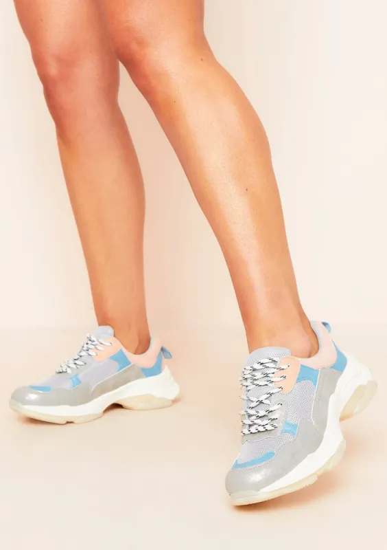 Durru Grey Chunky Trainers sold by Missy Empire