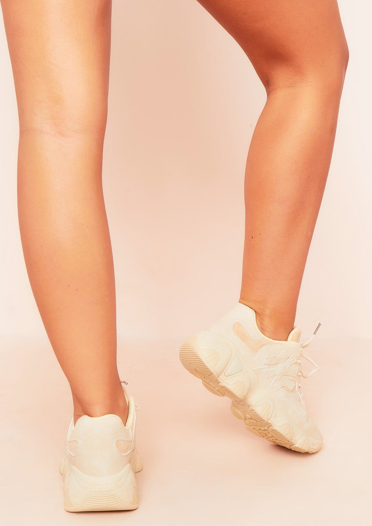Mimi Beige Chunky Sole Trainers sold by Missy Empire product image thumbnail 2