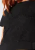 Rein Black Sheer Lace Bralet Overlay T Shirt sold by Missy Empire