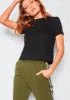 Rein Black Sheer Lace Bralet Overlay T Shirt sold by Missy Empire