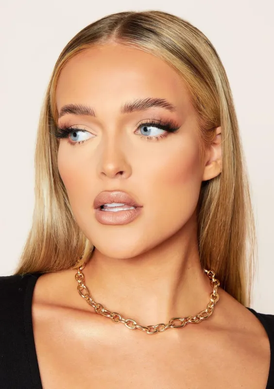 Aria Gold Chunky Chain Necklace sold by Missy Empire