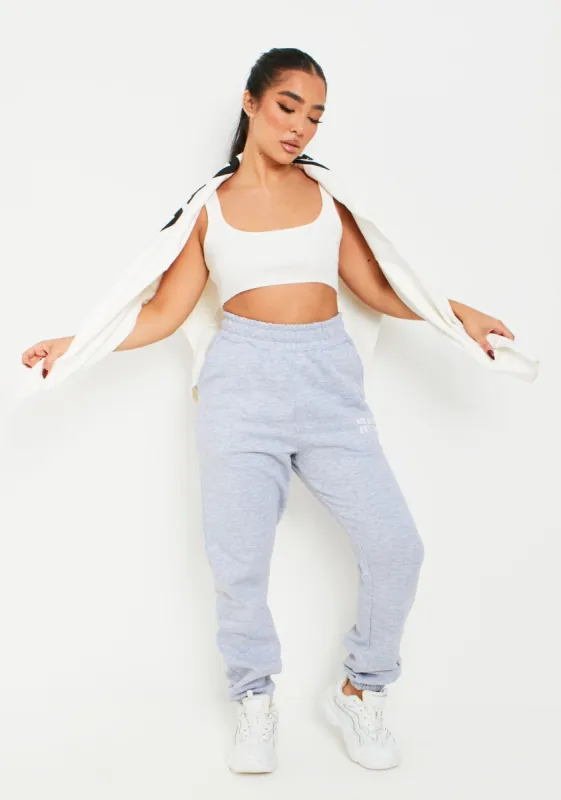 Tyra Grey 90's Cuffed Jogger sold by Missy Empire