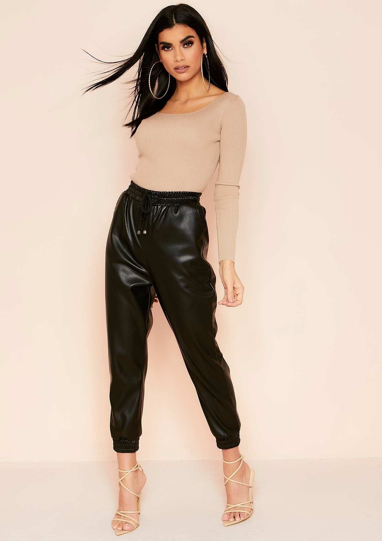 Ragna Beige Ribbed Knit Top sold by Missy Empire product image thumbnail 4