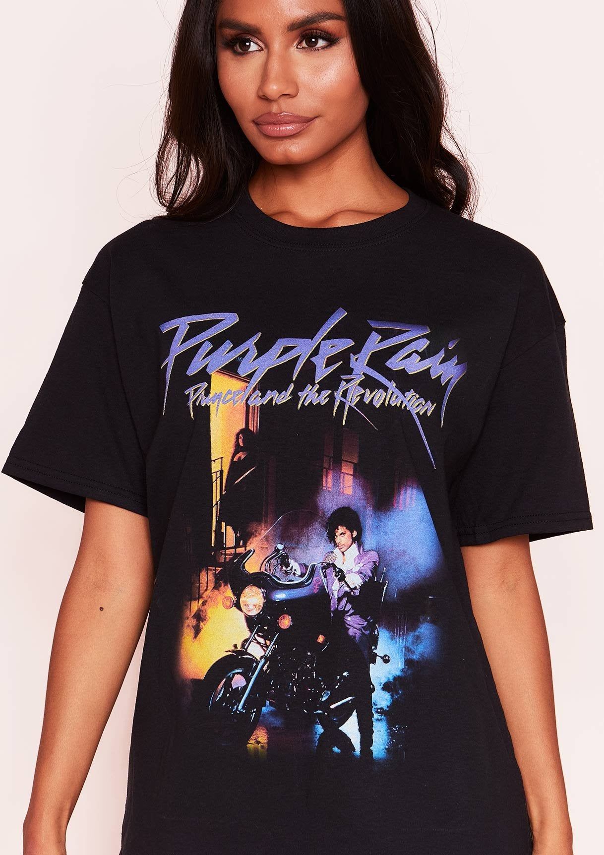 Janet Black Graphic Oversized T-Shirt sold by Missy Empire product image thumbnail 4