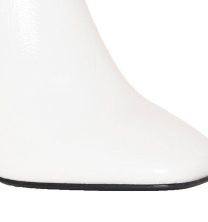 Rowena White Patent Block Heeled Boots sold by Missy Empire product image thumbnail 4