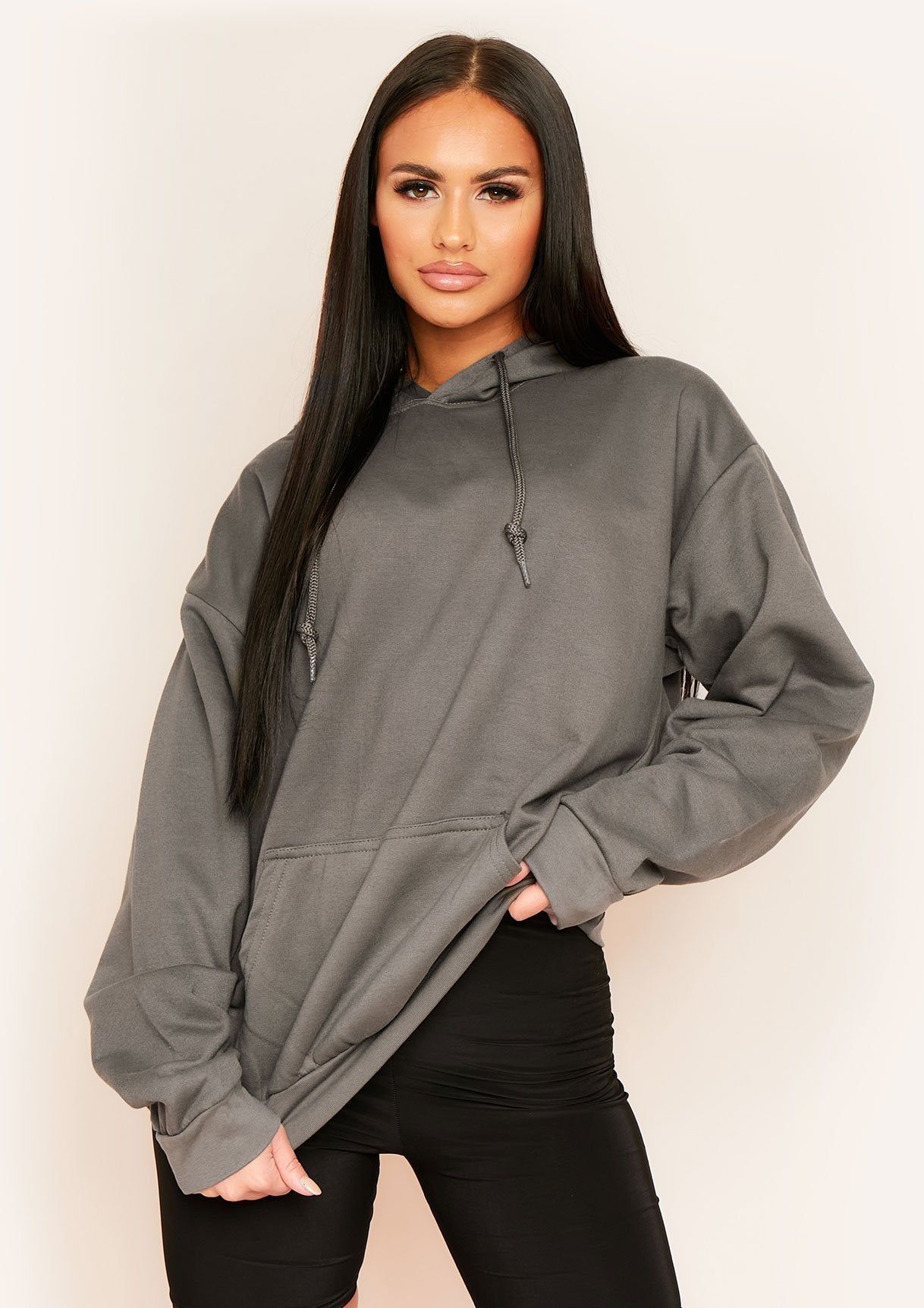 Clarina Charcoal Wifey Slogan Hoodie sold by Missy Empire product image thumbnail 2