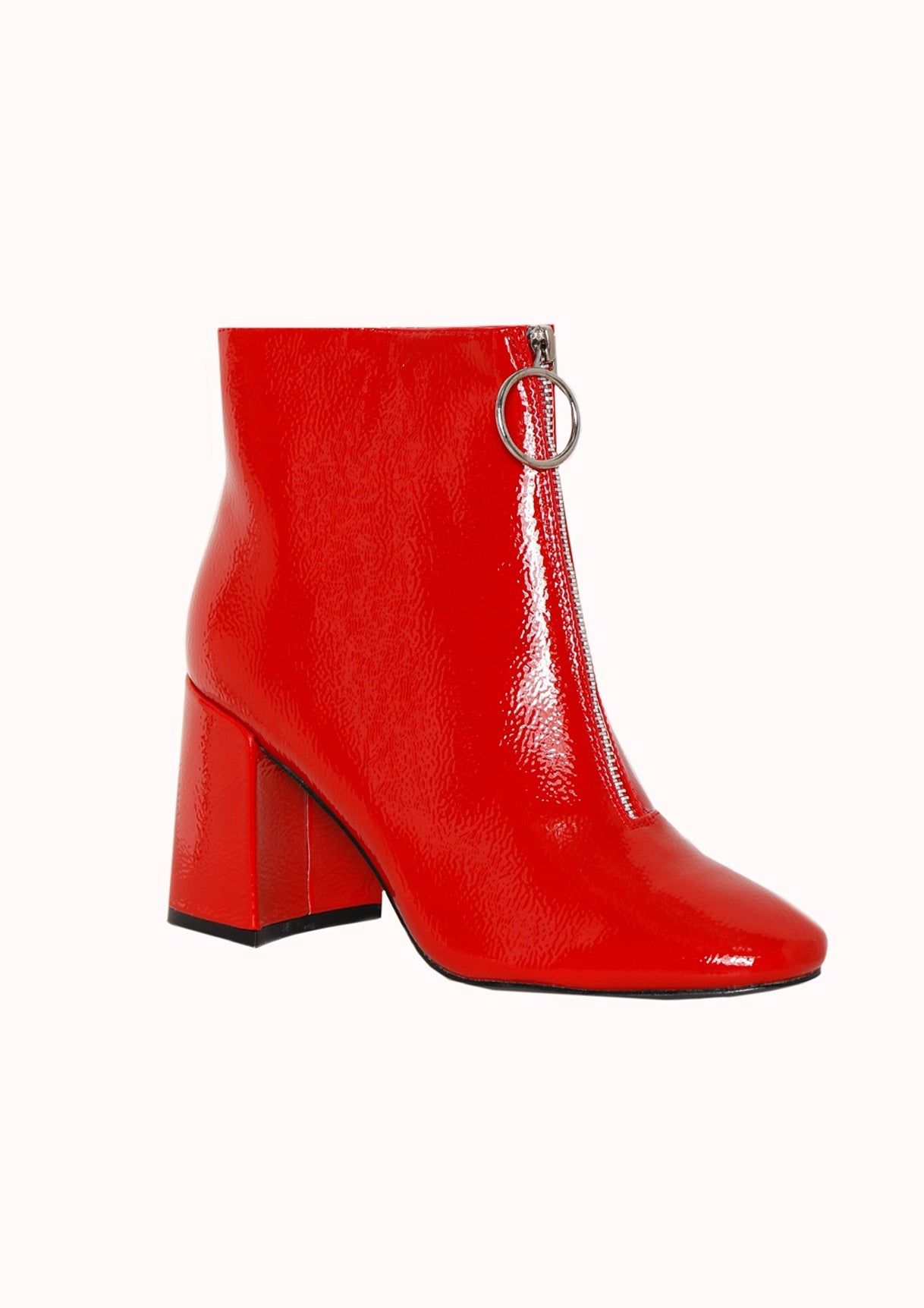 Ruby Red Zip Detail Boots sold by Missy Empire product image thumbnail 3