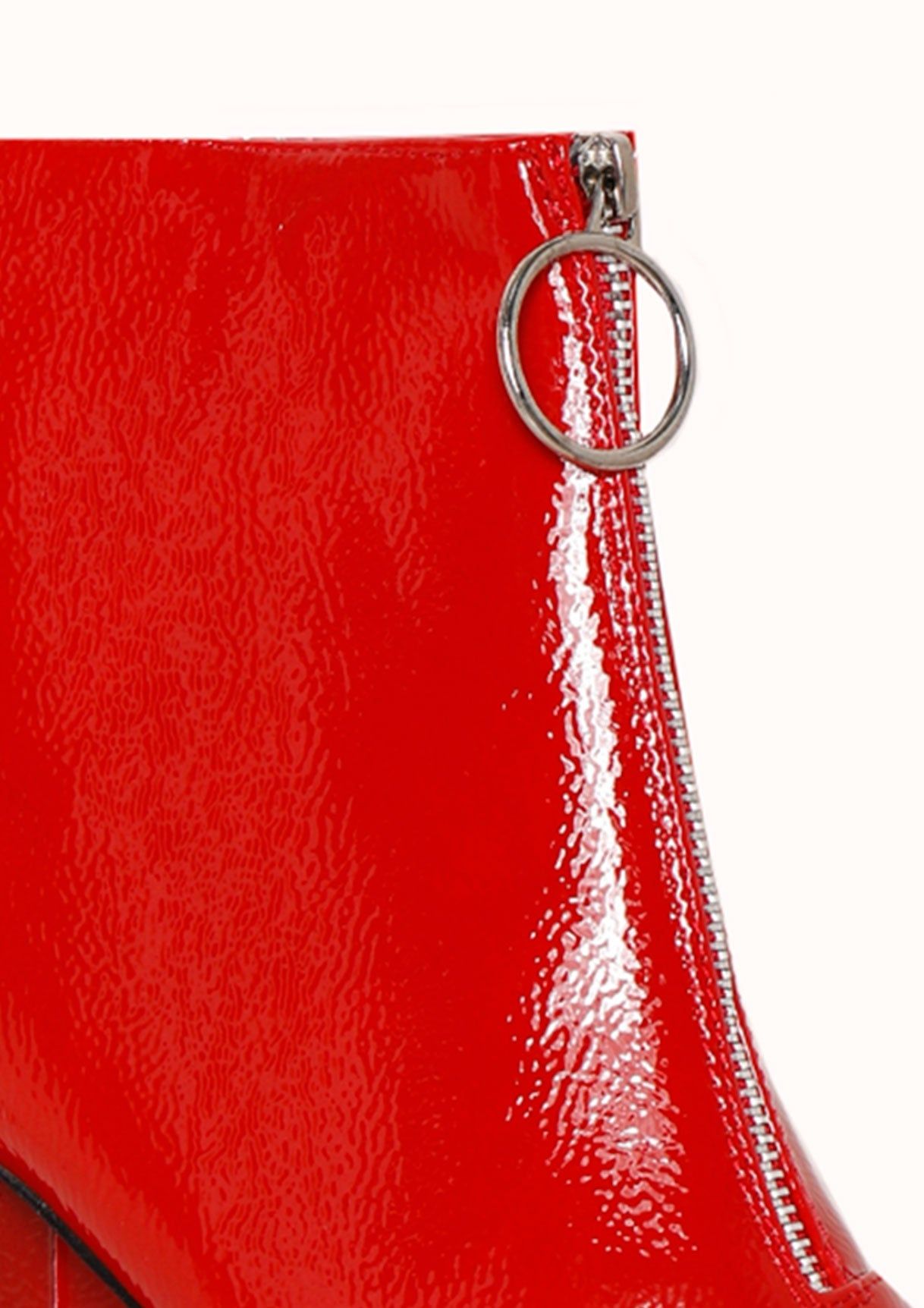 Ruby Red Zip Detail Boots sold by Missy Empire product image thumbnail 4