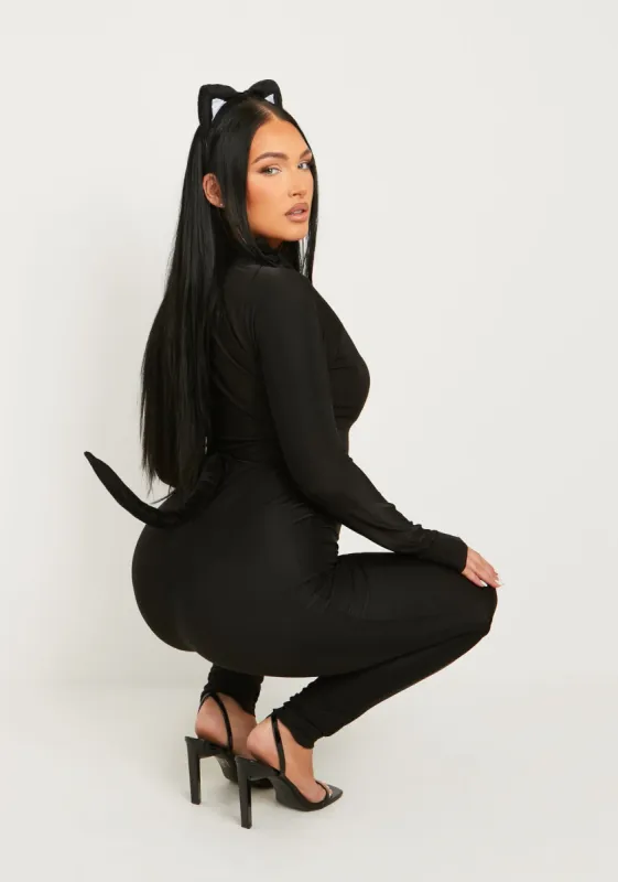 Cleo Black 3PC Cat Costume Set sold by Missy Empire