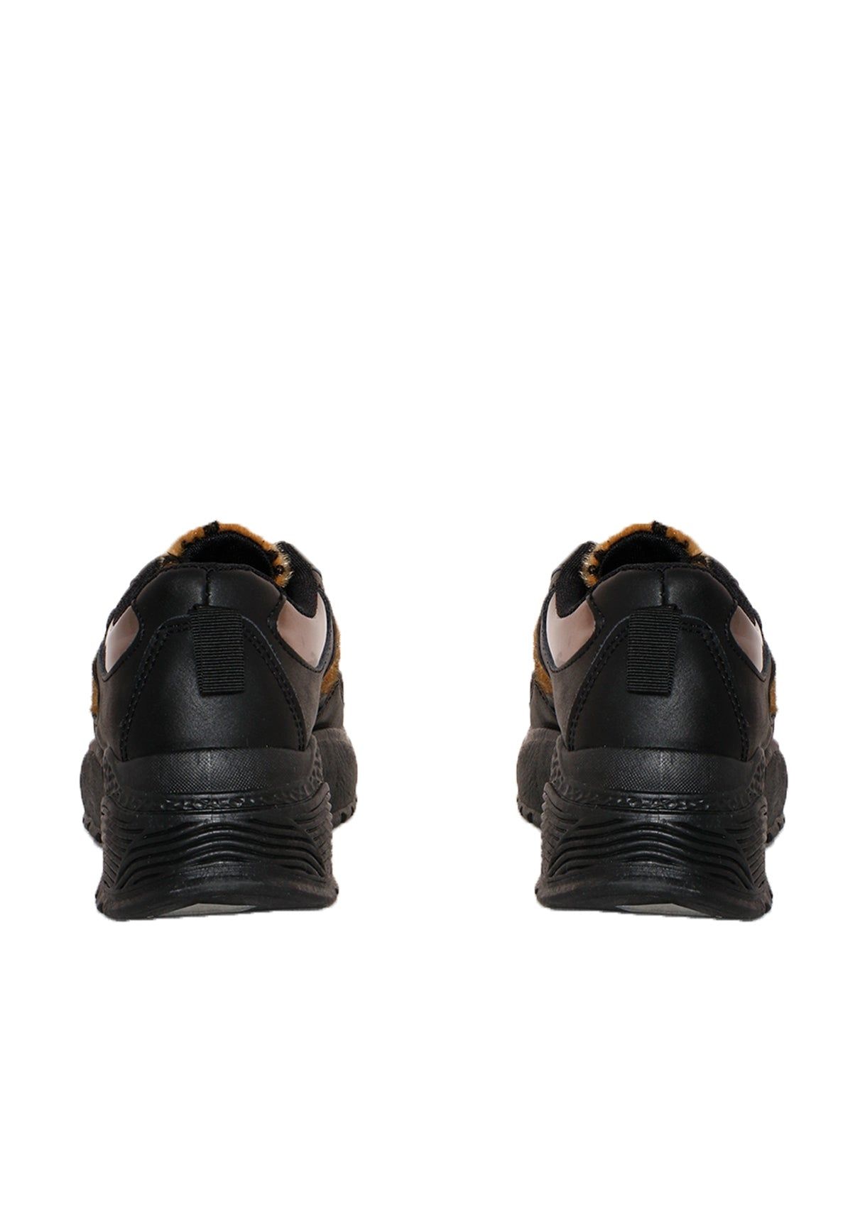 Zora Black Leopard Print Chunky Trainers sold by Missy Empire product image thumbnail 2