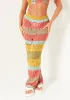 Minnie Multi Colour Stripe Knitted Maxi Skirt sold by Missy Empire