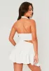 Eryn Cream Textured Ring Asymmetric Halterneck Top sold by Missy Empire