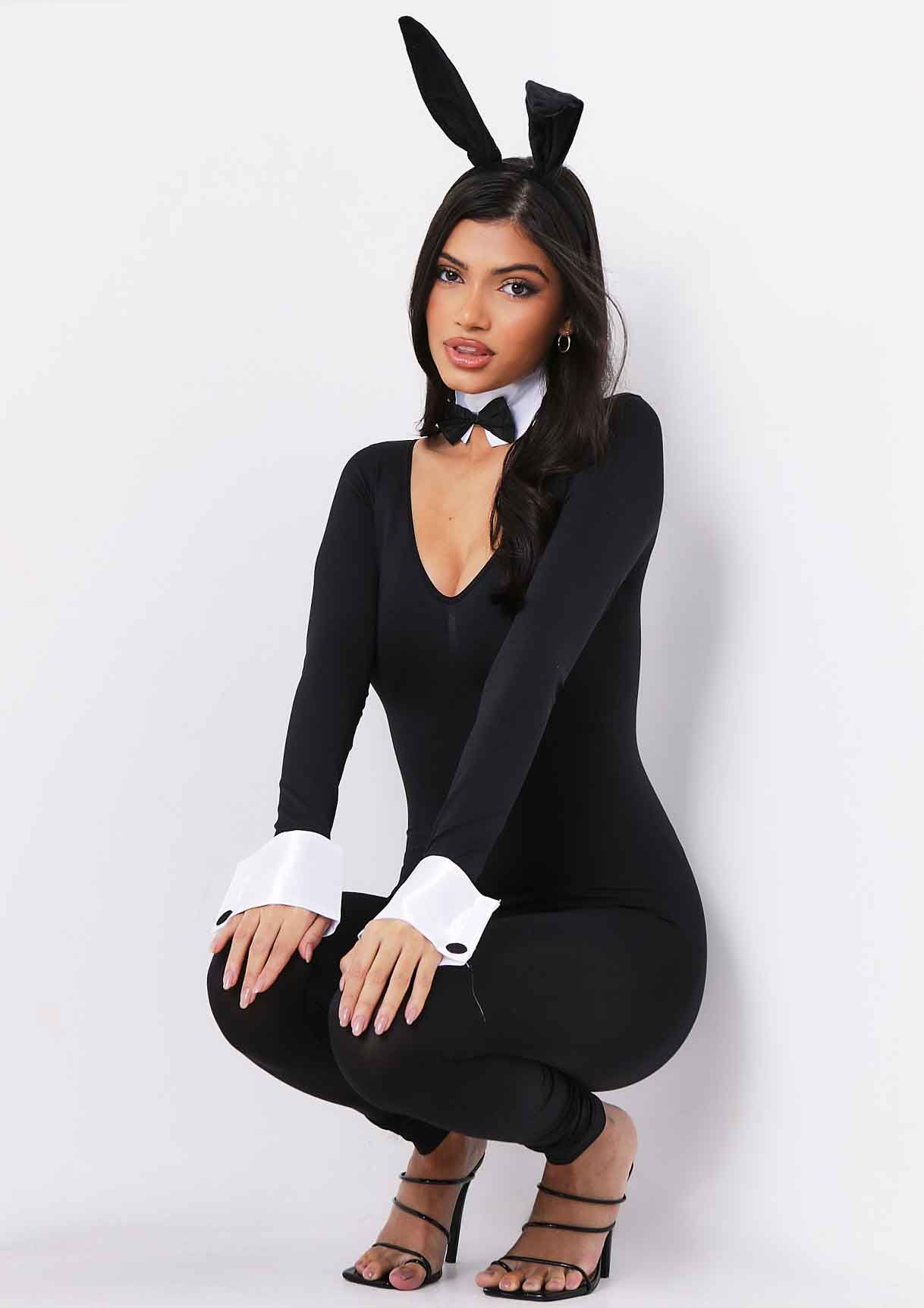 Paige Black 4 Piece Bunny Set sold by Missy Empire product image thumbnail 2