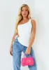 Mila Hot Pink Asymmetrical Top Handle Bag sold by Missy Empire