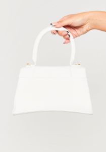 Nina White Croc Grab Bag sold by Missy Empire