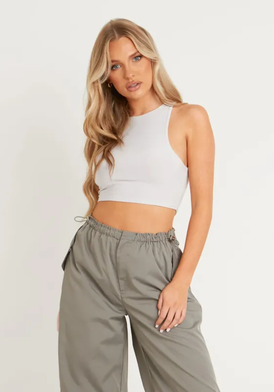 Kylie Grey Extreme Racer Crop Top sold by Missy Empire
