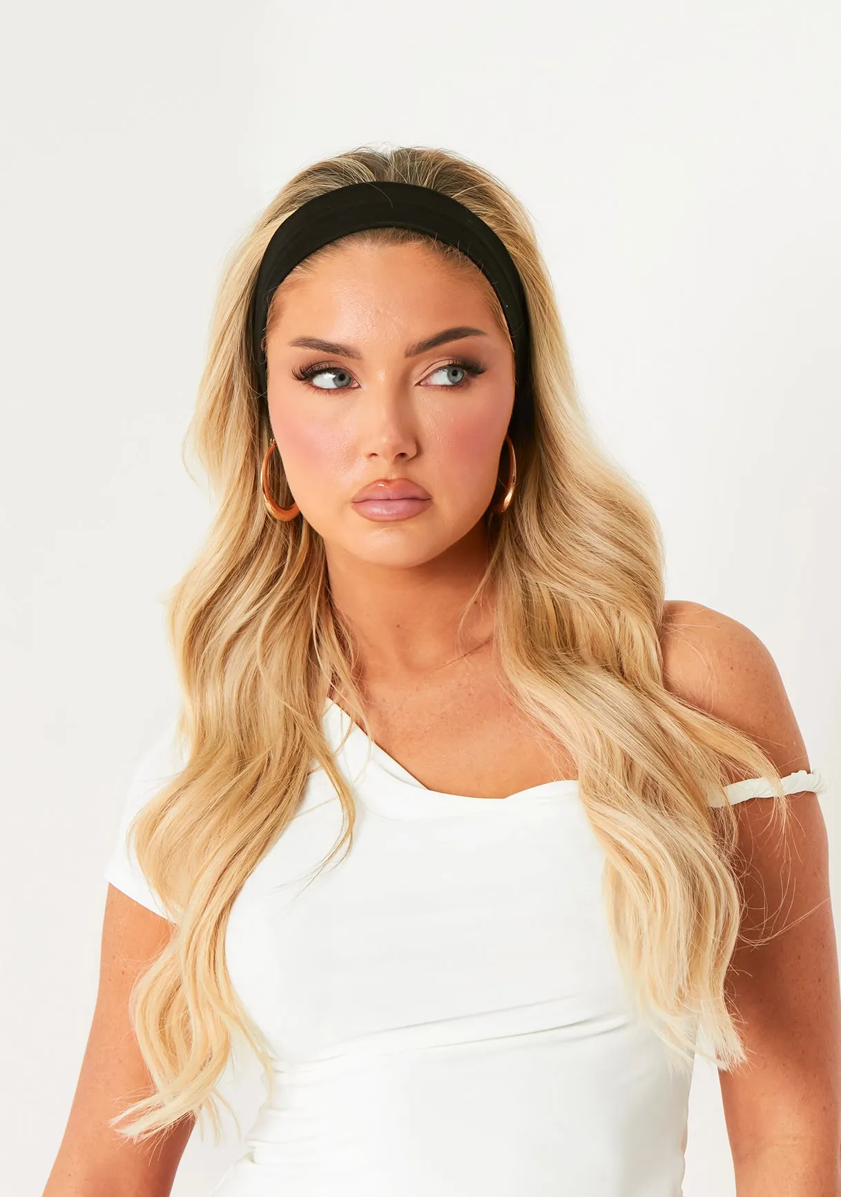 Morgan Black Headband sold by Missy Empire