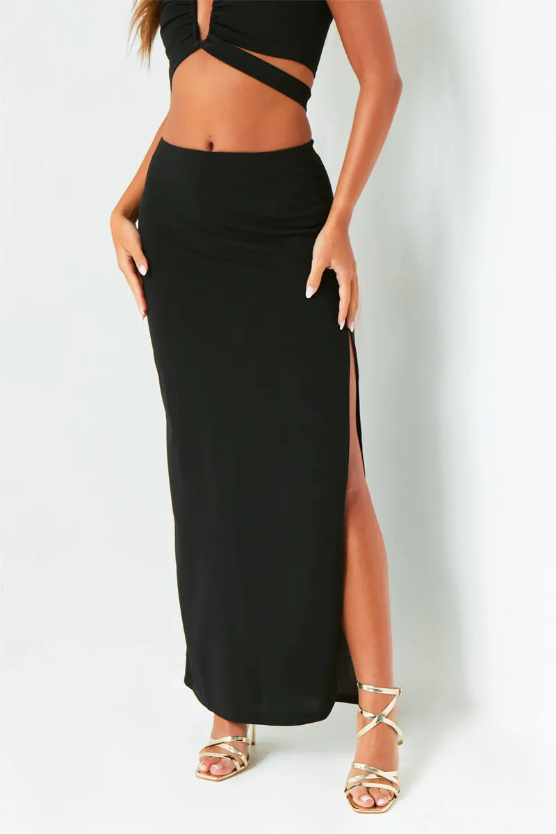 Naya Black Pencil Maxi Skirt sold by Missy Empire product image thumbnail 3