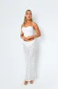 Zoya White Lace Detail Corset Top sold by Missy Empire