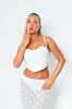 Zoya White Lace Detail Corset Top sold by Missy Empire