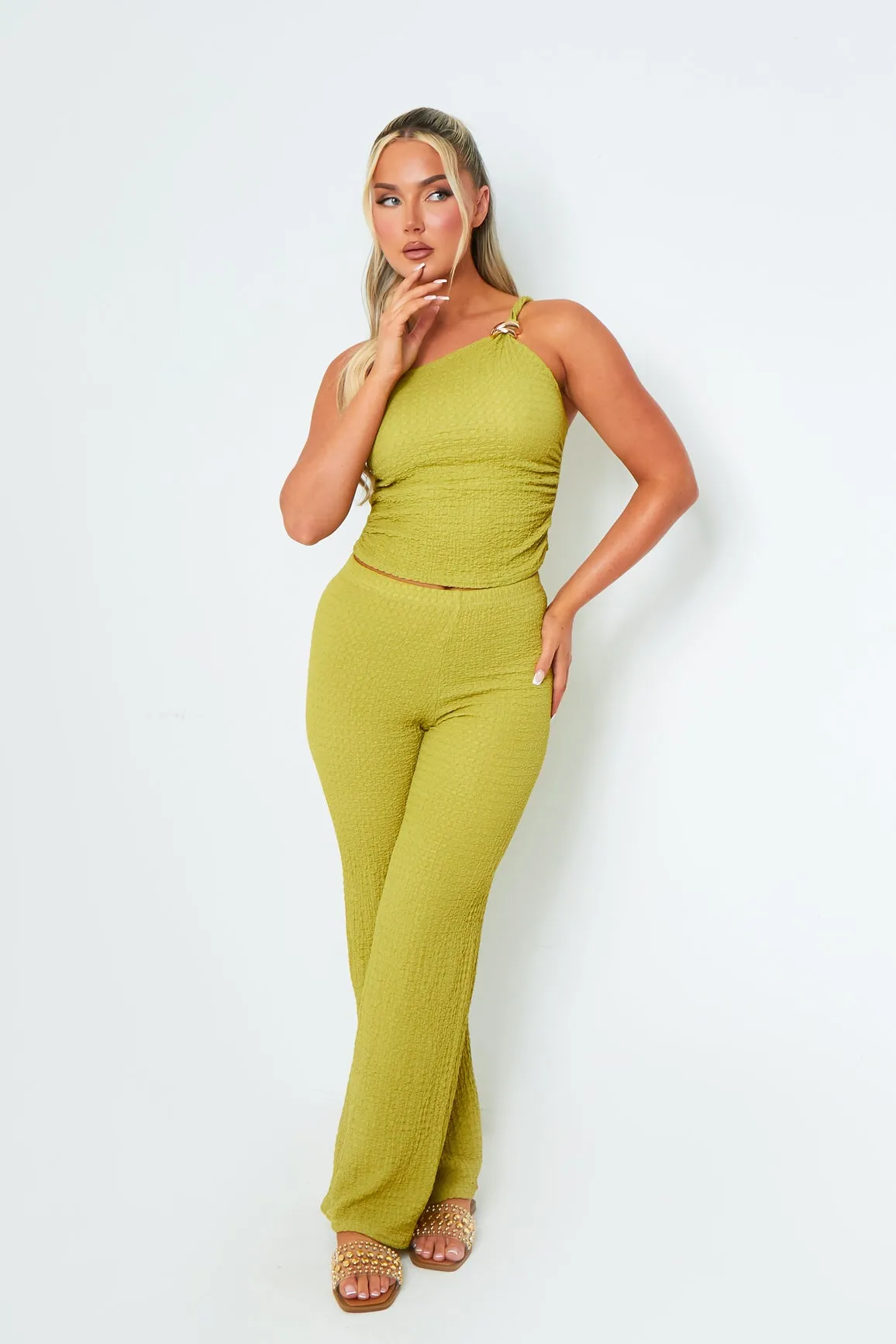 Katie Olive Straight Leg Trousers sold by Missy Empire product image thumbnail 3