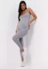 Adele Grey Seamless Strappy All In One Jumpsuit sold by Missy Empire