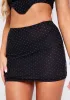 Gale Black Diamante Hot Fix Mini Skirt sold by Missy Empire