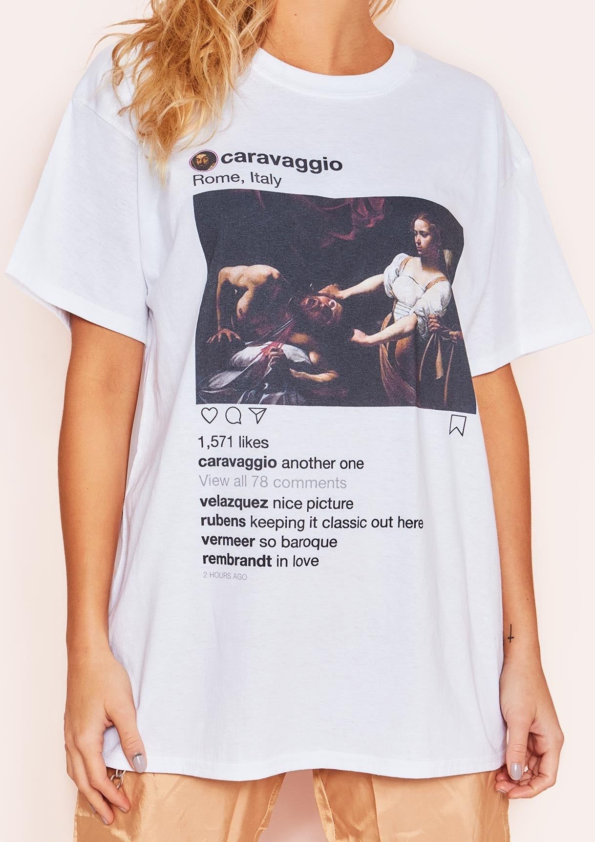 Willa Instagram Post Graphic T-Shirt sold by Missy Empire product image thumbnail 4