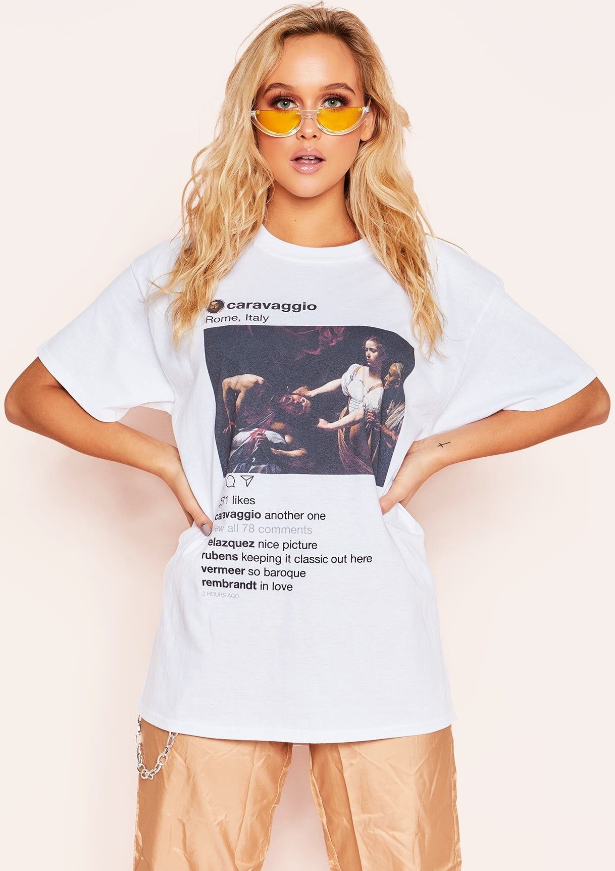 Willa Instagram Post Graphic T-Shirt sold by Missy Empire
